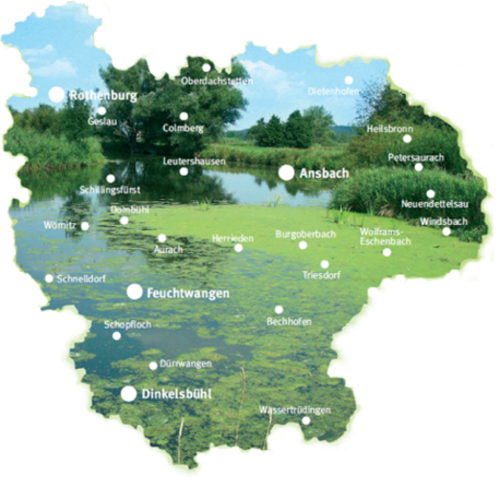 Bund Naturschutz Kreisgruppe Ansbach Karte