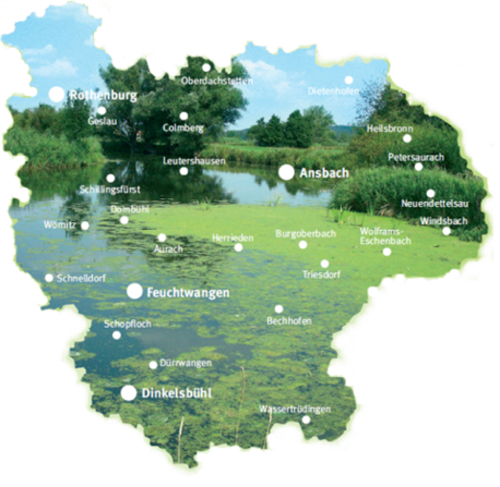Bund Naturschutz Kreisgruppe Ansbach Karte