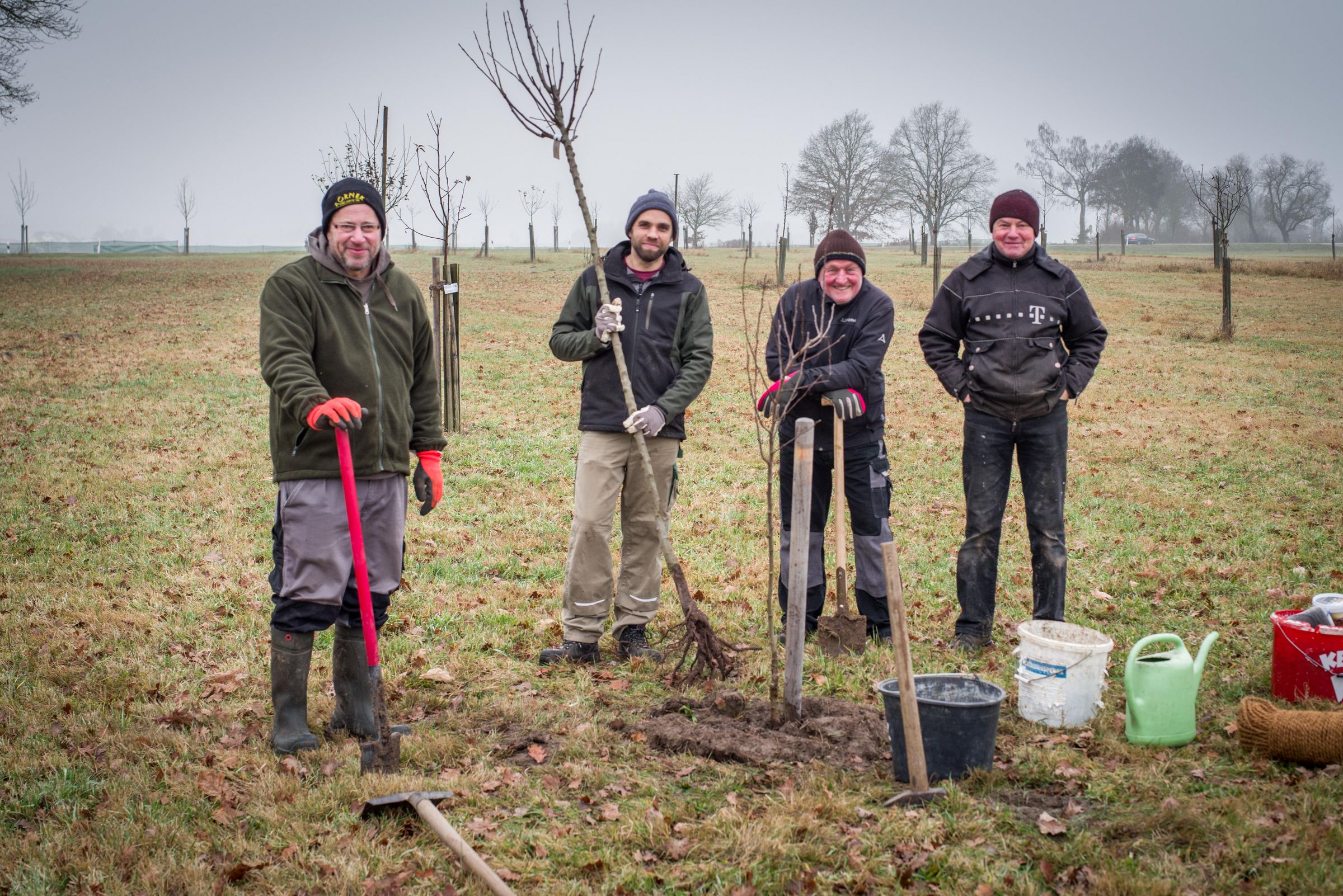 BN Dinkelsbühl Pflanzaktion Birnbäume