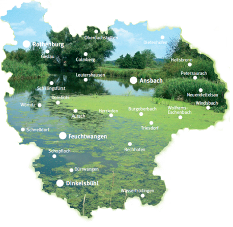 Bund Naturschutz Kreisgruppe Ansbach Karte